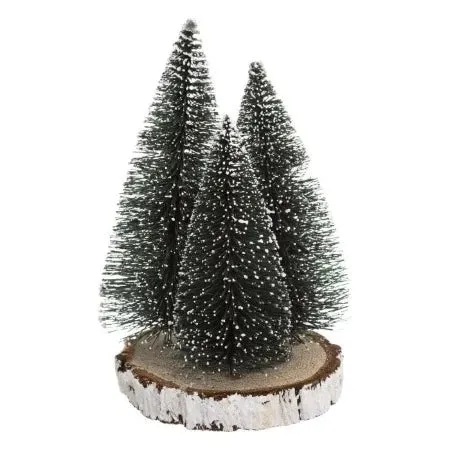 NOEL-3 SAPINS-VERT ENNEIGE SUR RONDIN EN BOIS ORCA-DECO_NW