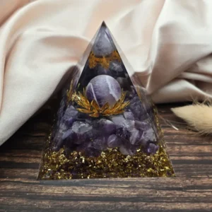 Orgonite – Améthyste et lotus