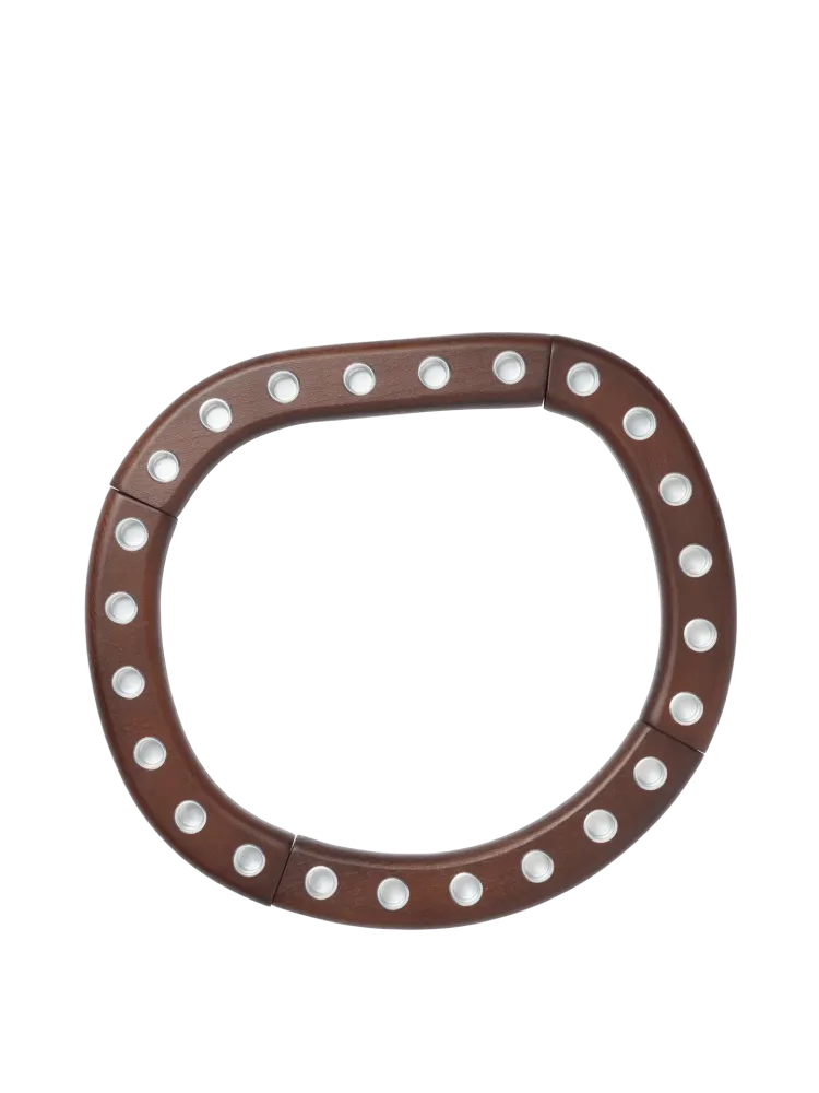 Ori Candle Holder - Dark Stained Beech