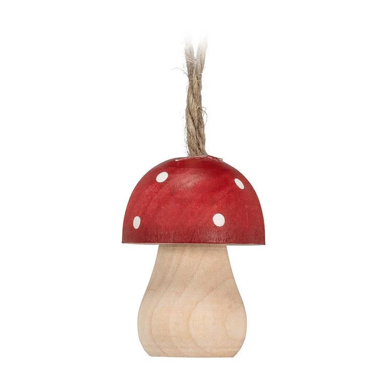 Ornement - Petit champignon en bois - Abbott