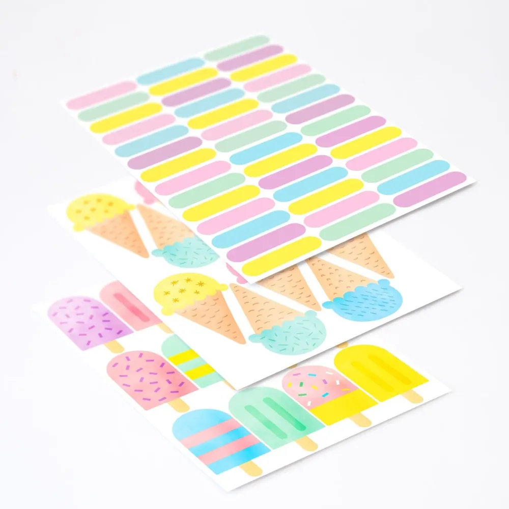 Pack Thématique d'Autocollants Muraux Glace