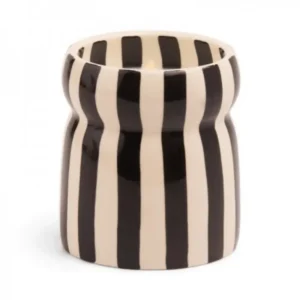 Bougie Cabana Paddywax Noir Lava Stone
