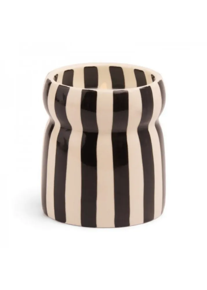 Bougie Cabana Paddywax Noir Lava Stone
