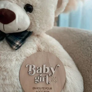 Pancarte en bois "Baby Girl"