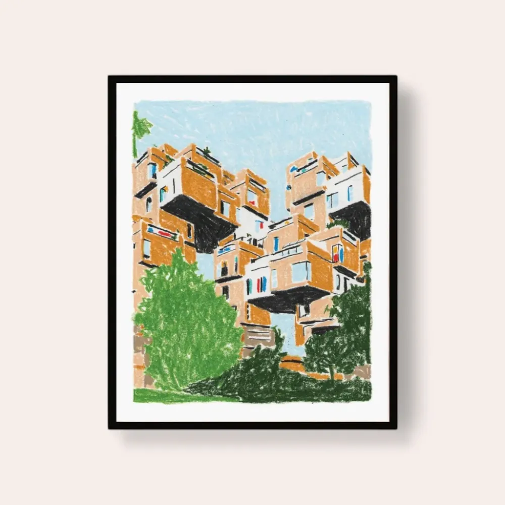 Affiche - Habitat 67 8 X 10 po Paperole