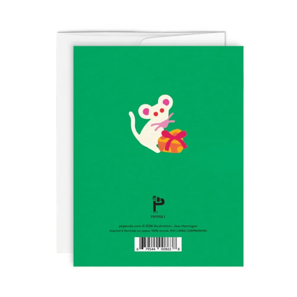 Compagnons - carte de souhaits Paperole