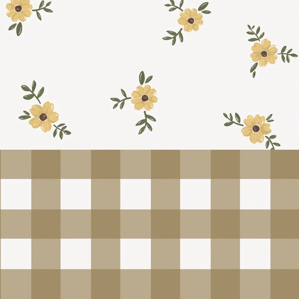 Papier peint en acier dekornik - jardin rustique blanc
