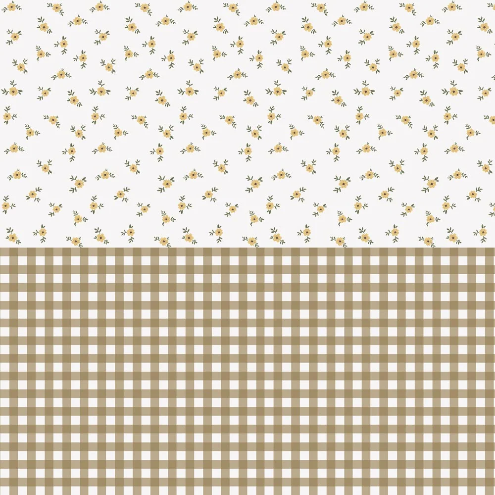 Papier peint en acier dekornik - jardin rustique blanc