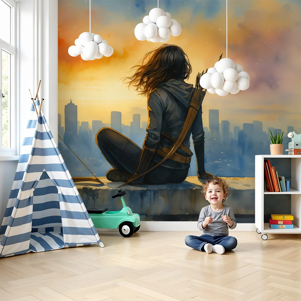 Papier peint chambre enfant | Aventure crépusculaire