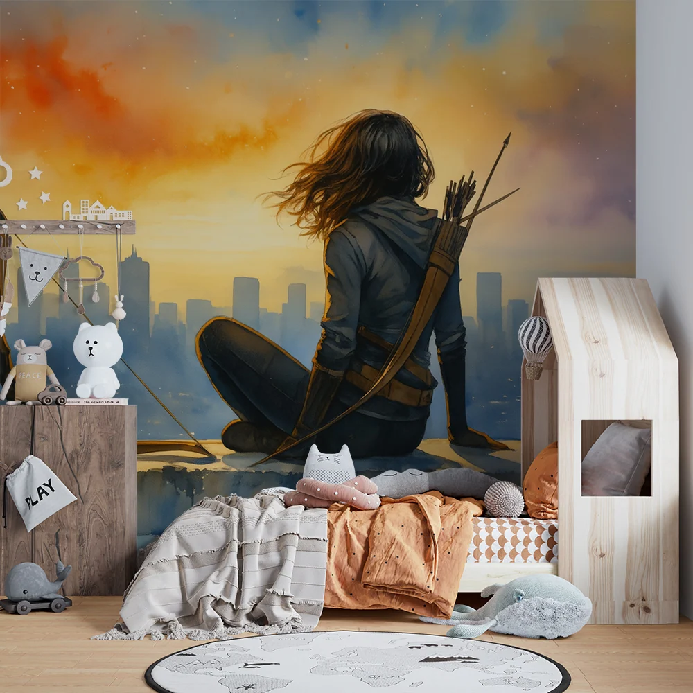 Papier peint chambre enfant | Aventure crépusculaire