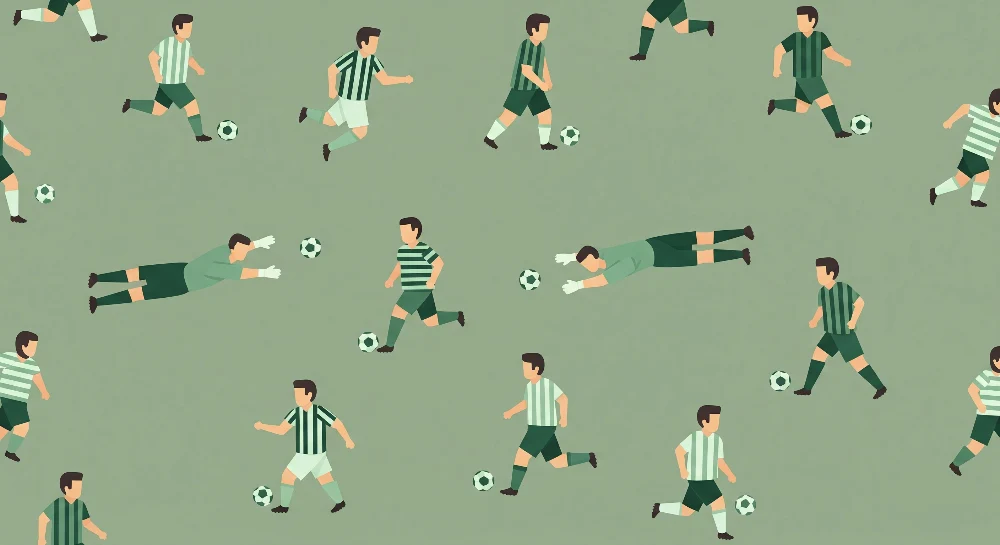 Papier peint chambre enfant | Enfants jouant au football sur un fond vert