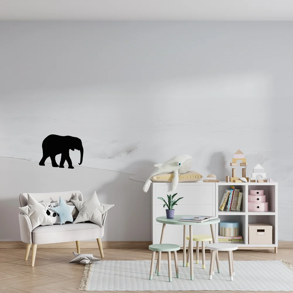 Papier peint chambre enfant | Éléphant sur la plage
