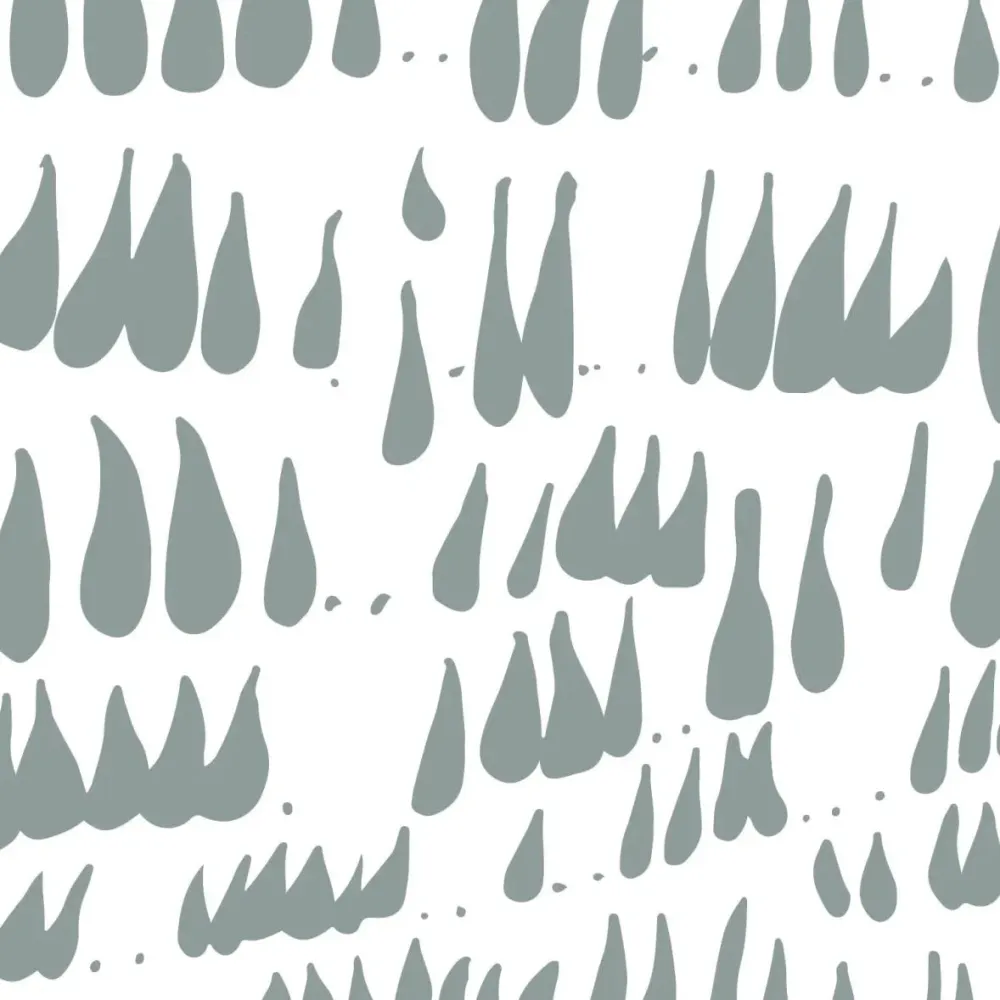 Papier Peint Chambre Enfant à Motif Répété - Daphné Laisse Tomber - Bleu