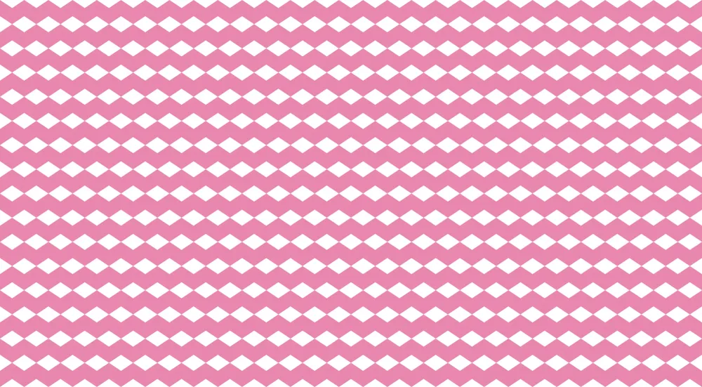 Papier peint chambre bébé | Motif losanges roses et blancs pour une ambiance douce