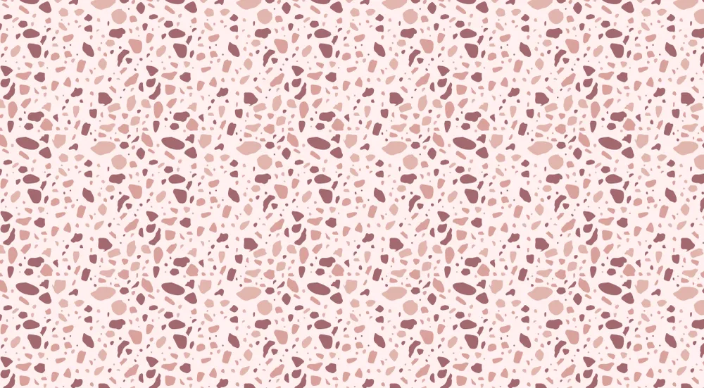 Papier peint chambre bébé | Motifs abstraits en tons rose et terracotta
