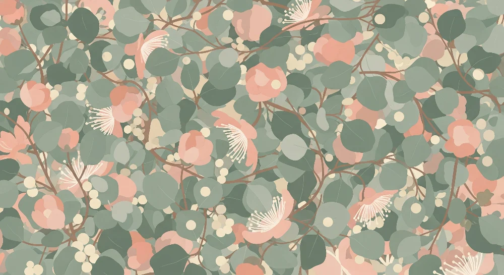 Papier peint chambre bébé | Motifs floraux doux et apaisants
