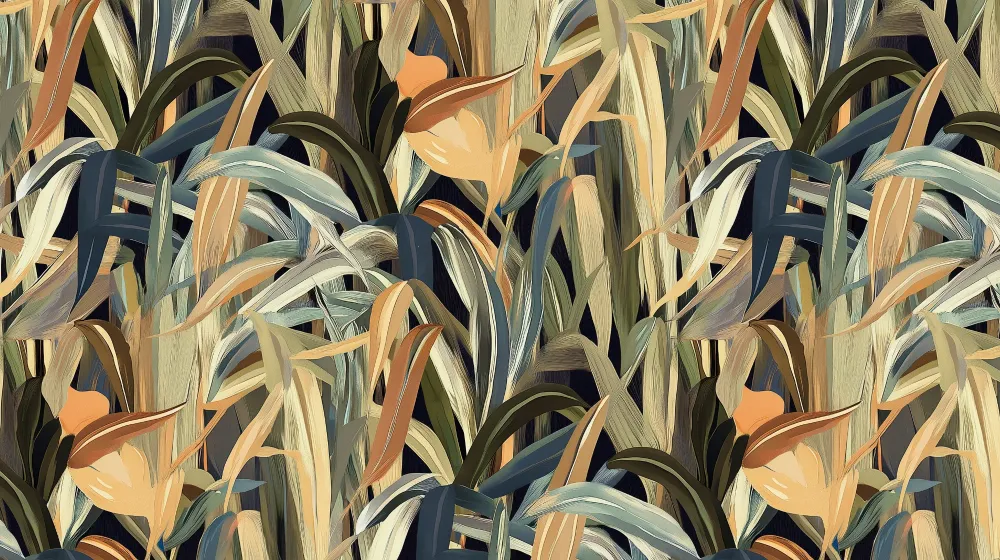Papier peint feuillage tropical | Design moderne