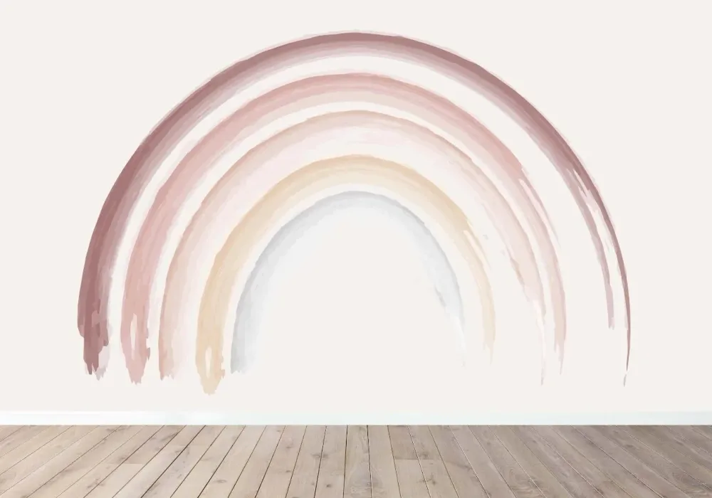 Papier Peint Iris Aquarelle Arc-en-ciel