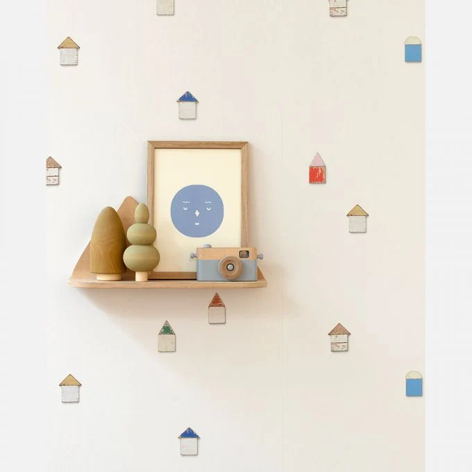 Papier peint maison de plage - Studio Ditte