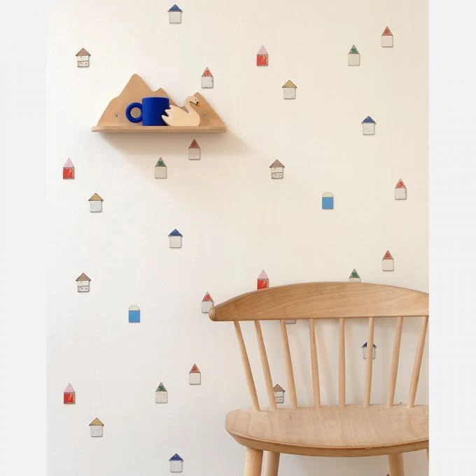 Papier peint maison de plage - Studio Ditte