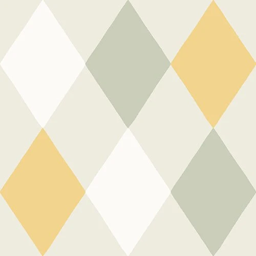 Papier peint Midbec - Kalas vert / jaune / blanc