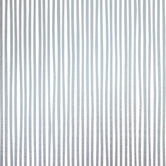 Papier peint rayé argenté - Studio Ditte