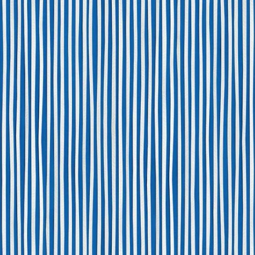Papier peint rayé bleu cobalt - Studio Ditte