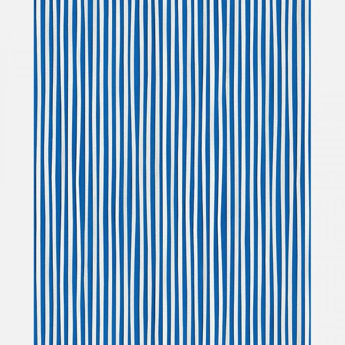 Papier peint rayé bleu cobalt - Studio Ditte