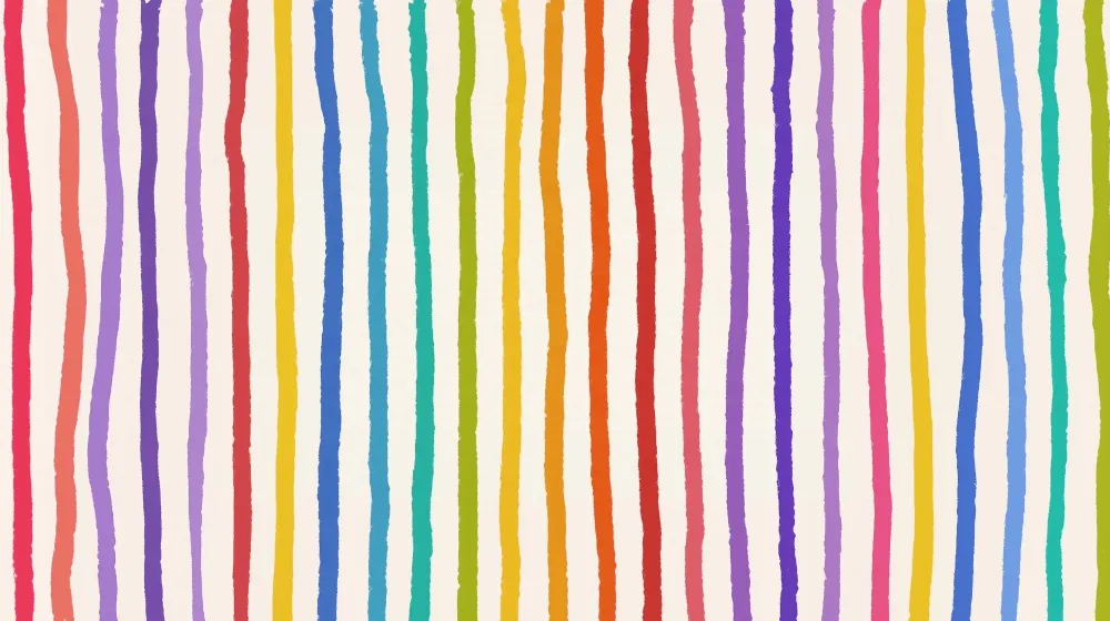 Papier peint rayures | Couleurs vibrantes