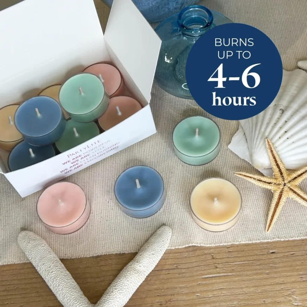 Échantillonneur de 12 bougies à réchaud Coastal Farmhouse PartyLite CA