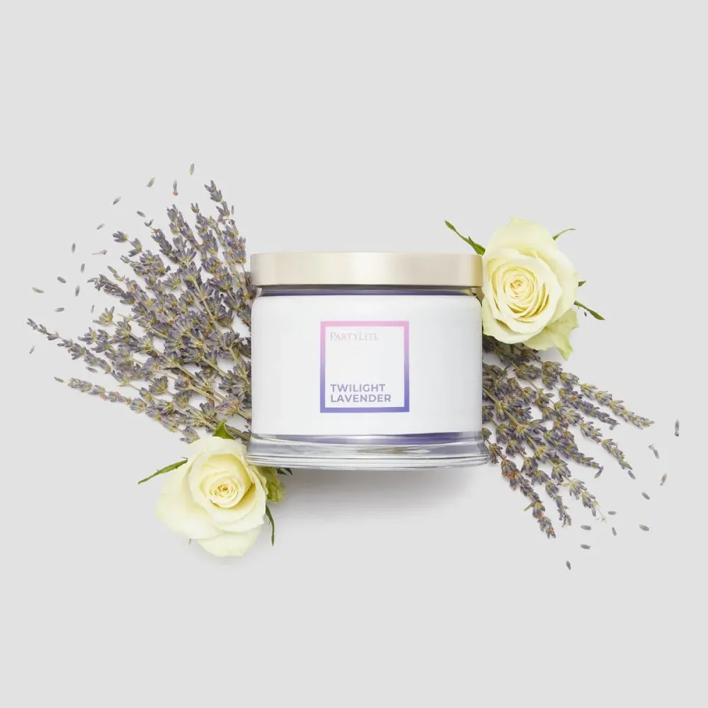 Pot à bougie 3 mèches Twilight Lavender PartyLite US