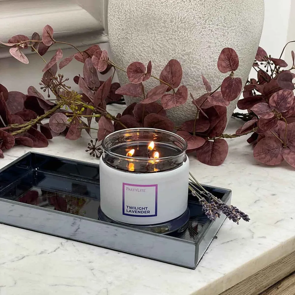 Pot à bougie 3 mèches Twilight Lavender PartyLite US