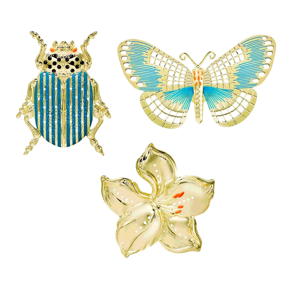 Trio de magnets Art Déco PartyLite US