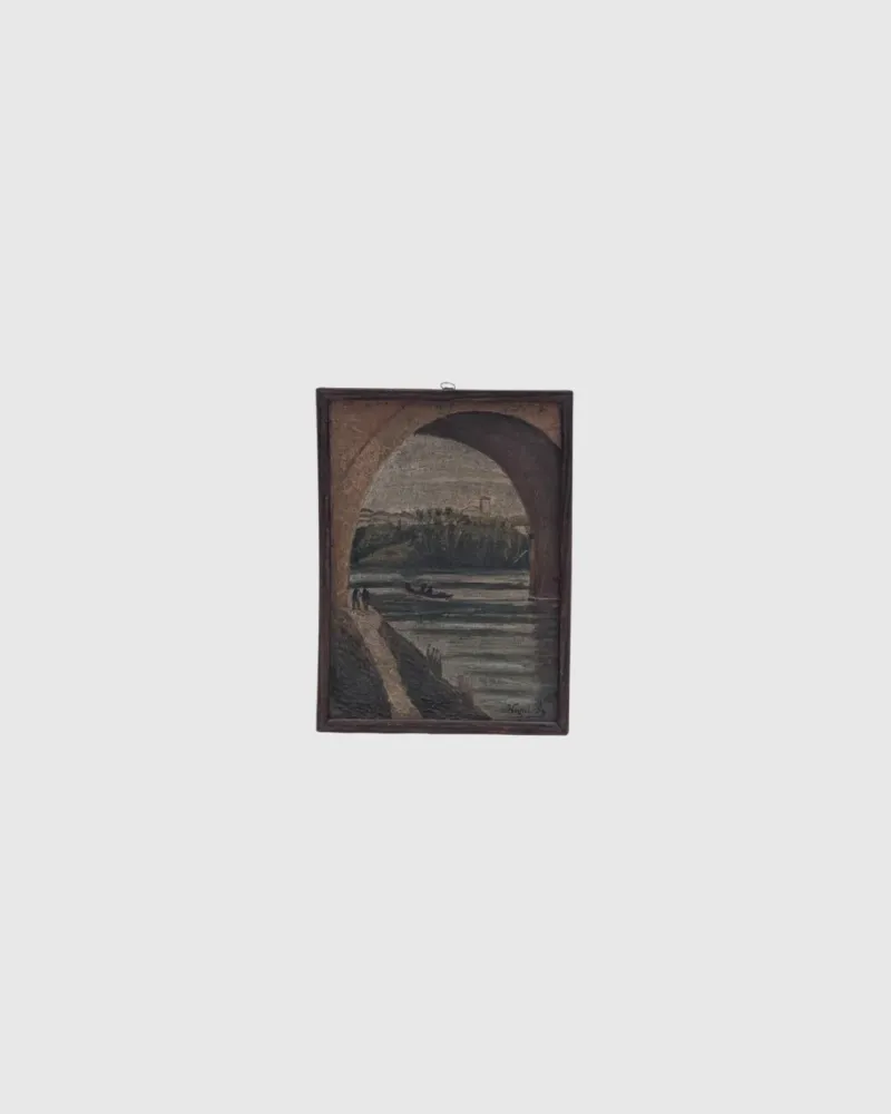 PEINTURE ANCIENNE 28x20 cm
