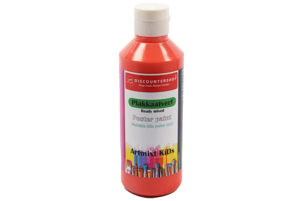 Peinture pour affiche Discountershop - Peinture pour affiche Basic à base d'eau 250 ml - Peinture pour affiche enfants - R...
