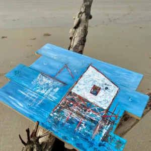 Peinture sur palette - carrelet de la Côte de Beauté