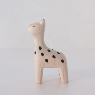 Perche en bois pour animaux Girafe