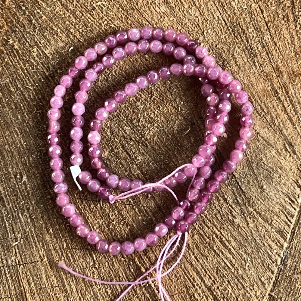 Perles Sirag pierres semi-précieuses sphères facettées AGAT VIOLET