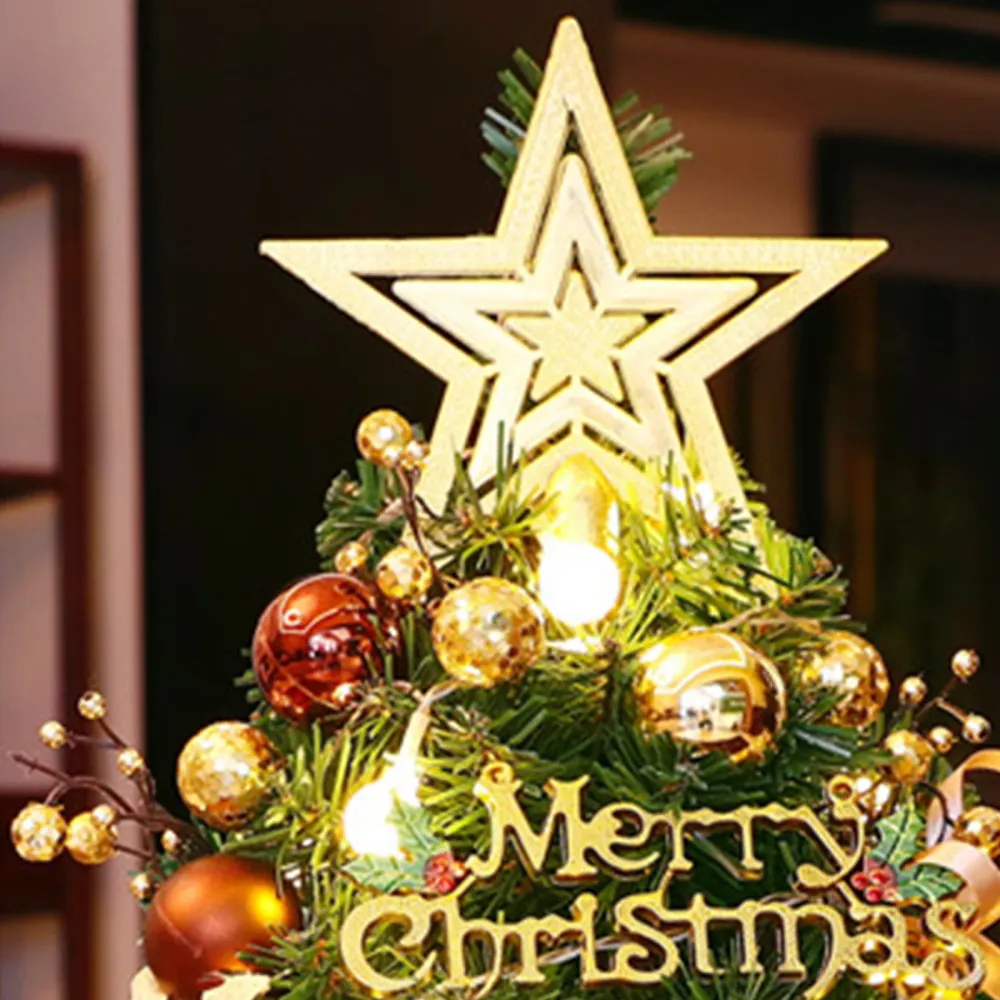Petit arbre de noël pour la maison et le bureau, mini décorations de noël, arrangement de cadeaux, grands ornements créatifs