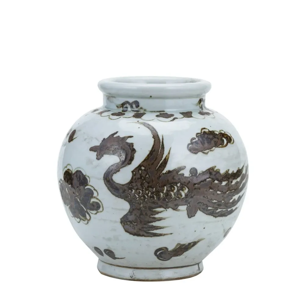 Petit pot brun rouille Phoenix