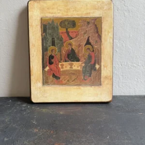 Petit tableau religieux en bois