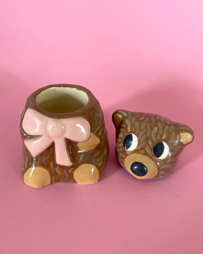 Petite boîte en céramique Ours