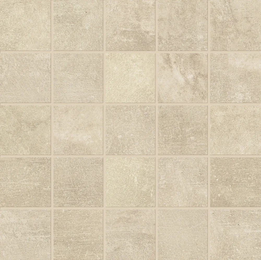 Mosaïque Grès Cérame Effet Béton - Concrete Taupe Piemme
