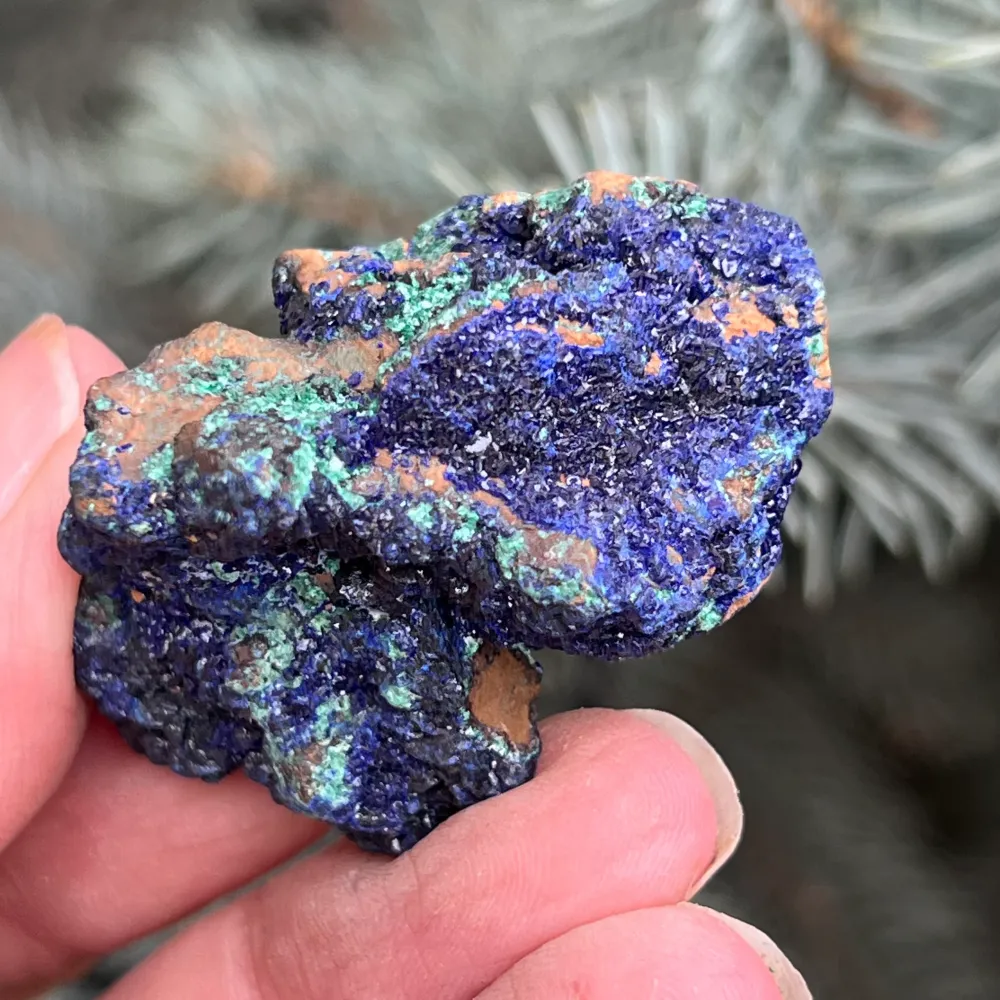Pierre brute Azurite malachite modèle 13