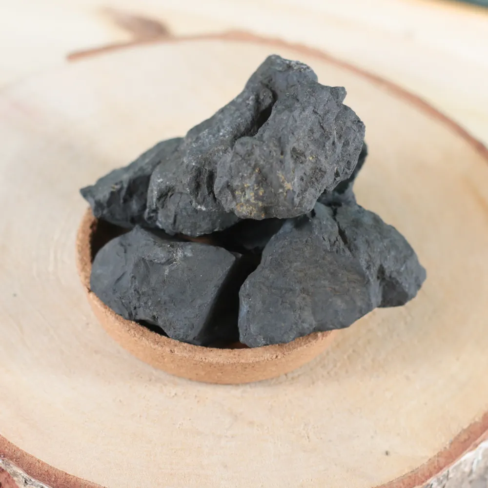 Pierre brute shungite – Protection énergétique & ancrage profond