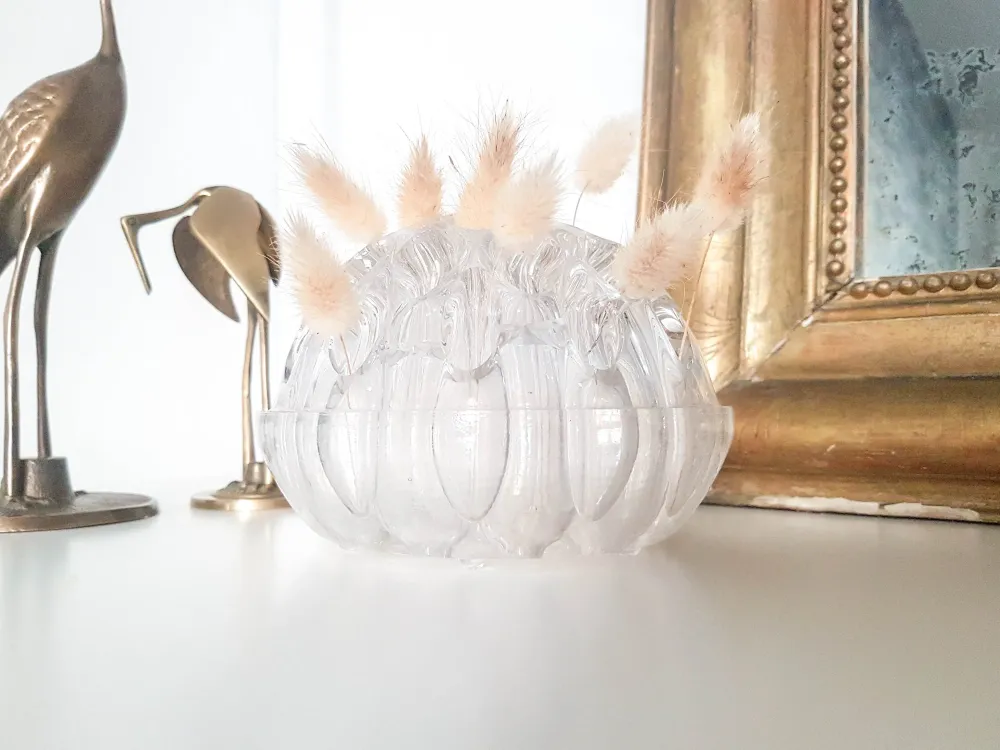 Pique fleur en verre vintage N4 1/2 Made France