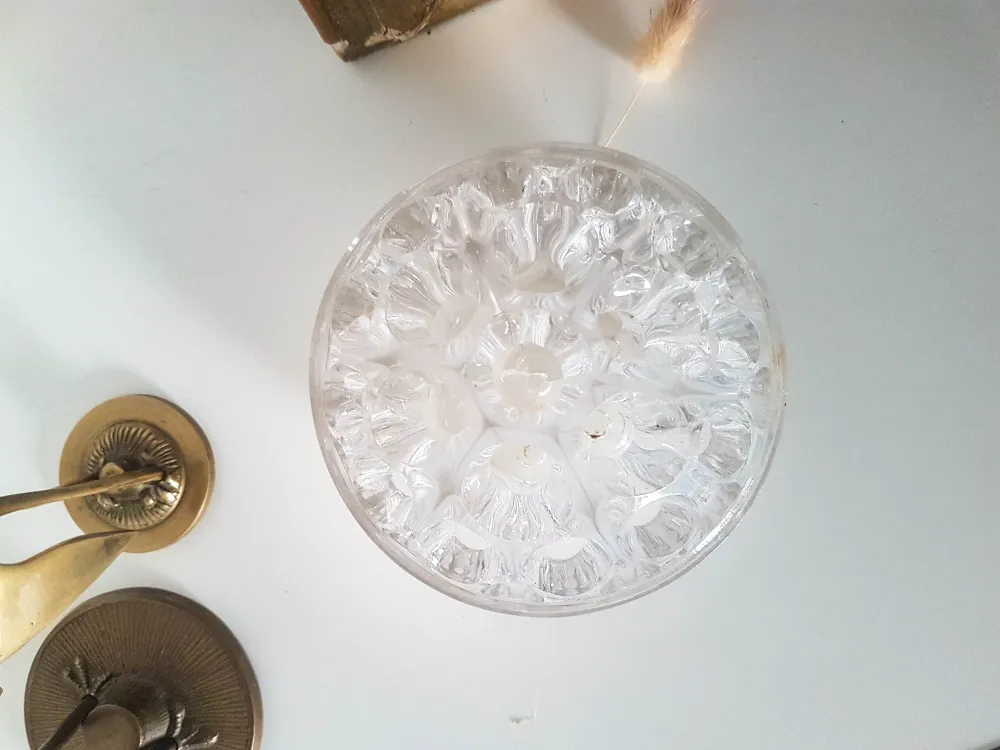 Pique fleur en verre vintage N4 1/2 Made France