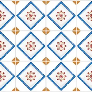 Planche de 12 Adhésif Carrelage - décoration de carreaux - 36 pièces plastifié en mat - mosaïque blanc - format 25x25cm pa...