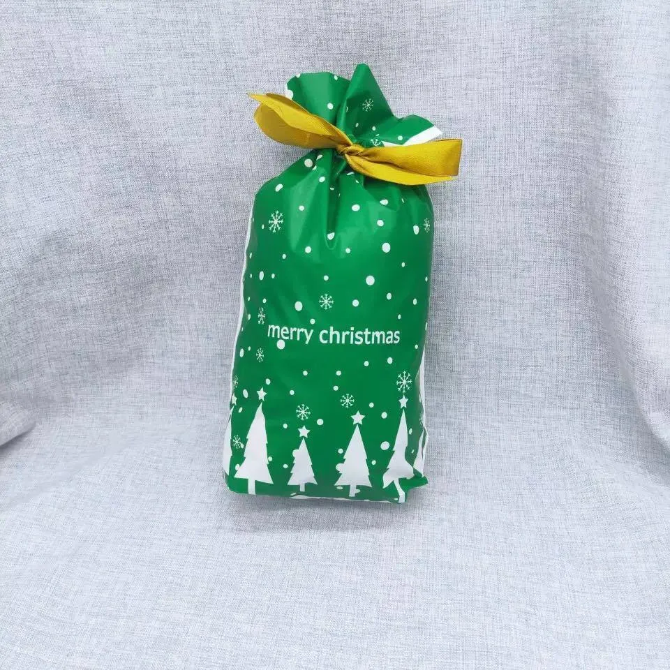 Sacs de cadeau de Noël avec cordon (50 pcs) Plusgenial