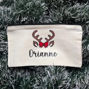 Pochette de Noël en tissu personnalisée
